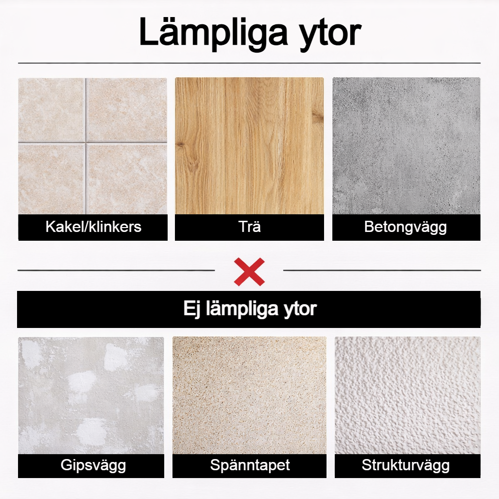 Lyvia Självhäftande Väggkrok – Montera utan verktyg på några sekunder